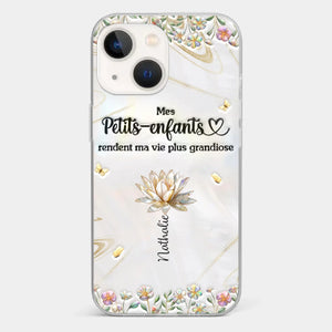 Coque De Téléphone Transparente Personnalisée – Cadeau Pour Mamie – Toujours À Tes Côtés