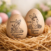 Hochet Œuf En Bois Personnalisé – Cadeau De Pâques Pour Bébé – Un Souvenir Tout Doux De Pâques