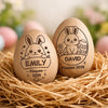 Hochet Œuf En Bois Personnalisé – Cadeau De Pâques Pour Bébé – Pâques Pleines De Magie