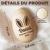 Hochet Œuf En Bois Personnalisé – Cadeau De Pâques Pour Bébé – La Magie De Mon Premier Pâques