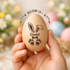 Hochet Œuf En Bois Personnalisé – Cadeau De Pâques Pour Bébé – Une Trace D’Amour