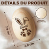 Hochet Œuf En Bois Personnalisé – Cadeau De Pâques Pour Bébé – Une Trace D’Amour