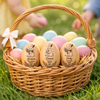 Hochet Œuf En Bois Personnalisé – Cadeau De Pâques Pour Bébé – Un Petit Bonheur De Pâques