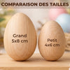 Hochet Œuf En Bois Personnalisé – Cadeau De Pâques Pour Bébé – La Magie Des Premiers Moments