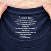 T-Shirt À Impression Intérieure Personnalisée – Cadeau Pour Fils – Toi Et Moi Pour Toujours