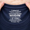 T-Shirt À Impression Intérieure Personnalisée – Cadeau Pour Fils – Je Suis Fier De Toi