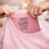 T-Shirt À Impression Intérieure Personnalisée – Cadeau Pour Fils – Je T’Aime Pour Toujours