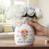 Vase À Fleurs Personnalisé Avec Corde – Cadeau Pour Maman, Mamie – L’Amour Fleurit Ici