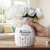 Vase À Fleurs Personnalisé Avec Corde – Cadeau Pour Maman, Mamie – L’Amour Fleurit Dans Notre Famille