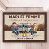 Paillasson Personnalisé – Cadeau Pour Couple – Camper Avec Toi Rend Tout Plus Heureux