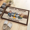 Paillasson Personnalisé – Cadeau Pour Couple – Camper Avec Toi Rend Tout Plus Heureux