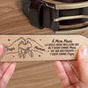 Ceinture En Cuir Gravée Personnalisée – Cadeaux D’Anniversaire Personnalisés Pour Papa Et Grand-Père – Mari Aimé, Papa Admiré