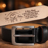 Ceinture En Cuir Gravée Personnalisée – Cadeaux D’Anniversaire Personnalisés Pour Papa Et Grand-Père – Mari Aimé, Papa Admiré