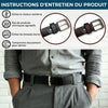 Ceinture En Cuir Gravée Personnalisée – Cadeaux D’Anniversaire Personnalisés Pour Papa Et Grand-Père – Merci Pour Ton Papa ADN