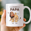 Mug Personnalisé – Cadeau Pour Papa, Papi – Famille Papa Lion