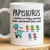 Mug Personnalisé – Cadeau Pour Papa, Papi – Cool Papasaurus