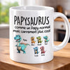 Mug Personnalisé – Cadeau Pour Papa, Papi – Cool Papasaurus