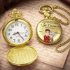 Montre de Poche Dorée Personnalisée – Cadeau pour Fils - Un Message D’amour de Maman