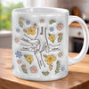 Mugs Personnalisés 3D À Effet Gonflé – Cadeau De Famille Pour Maman Et Grand-Mère – Tu Tiens Nos Mains Et Aussi Nos Cœurs