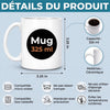 Mug Personnalisé À Effet Imprimé 3D Gonflé - Cadeaux D’Anniversaire Pour Maman, Grand-Mère - Main Dans La Main Tout Au Long De La Vie