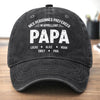 Casquette De Baseball En Jean Délavé Personnalisée – Cadeau Pour Papa, Grand-Père – Pour Mon Papa Préféré De Tous Les Temps