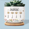 Pot de Fleurs en Céramique Personnalisé – Cadeau pour Maman, Mamie – Créé Spécialement Pour La Femme de Notre Famille