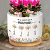 Pot de Fleurs en Céramique Personnalisé – Cadeau pour Maman, Mamie – Créé Spécialement Pour La Femme de Notre Famille