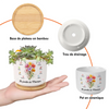 Pot de Fleurs en Céramique Personnalisé – Cadeau pour Maman, Mamie – Le Plus Beau Jardin De Fleurs De Maman et Mamie
