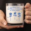 Mug en Verre Personnalisé – Cadeau pour Amies, Sœurs – Des fleurs, des souvenirs, toi