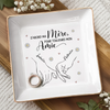 Vide-Poche À Bijoux Personnalisé – Cadeau Pour Maman, Fille – Je t’aime, Maman