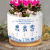 Pot de Fleurs en Céramique Personnalisé – Cadeau pour Sœurs, Amies – Comme Des Arbres, Nous Grandissons Ensemble