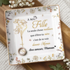 Vide-Poche À Bijoux Personnalisé – Cadeau Pour Fille – À Ma Fille, Avec Tout Mon Amour Maman