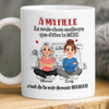 Mug Personnalisé À Effet Imprimé 3D Gonflé - Cadeau Pour Fille - D'être Ta Mère et Père Est le Plus Beau Cadeau