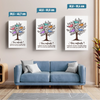 Toile Verticale Personnalisée – Cadeau Pour Maman, Mamie – Remplissent Une Place Dans Ton Coeur