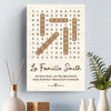 Toile Verticale Personnalisée – Cadeau Pour Famille – Un Peu Fous, Mais Surtout Beaucoup D'amour