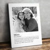 Toile Verticale Personnalisée – Cadeau Pour Maman – Cette Étreinte Est L'expression Profonde De L'amour Maternel