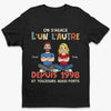 T-Shirt Unisexe Personnalisé – Cadeau Pour Couple – On S'agace Et Toujours Aussi Forts