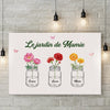 Toile Horizontale Personnalisée – Cadeau Pour Maman, Mamie – Le jardin de Mamie