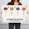 Toile Horizontale Personnalisée – Cadeau Pour Maman, Mamie – Où pousse tout notre amour