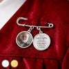 Broche Personnalisée avec Charms Photo – Cadeau Commémoratif pour Maman, Papa – Toujours avec moi