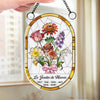 Ornement Suncatcher Tournesol de Fenêtre Personnalisé – Cadeau pour Maman – Le Jardin de Maman