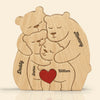 Puzzle Artistique en Bois Personnalisé – Cadeau pour Famille – Nous formons une belle famille