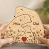Puzzle Artistique en Bois Personnalisé – Cadeau pour Famille – Leur amour nous a créés
