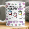 Mug Personnalisé À Effet Imprimé 3D Gonflé – Cadeau Fête des Mères – Cadeau Humoristiques pour Maman – Nous Avoir Avalées
