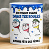 Mug Personnalisé À Effet Imprimé 3D Gonflé – Cadeau Fête des Pères – Cadeau Humoristiques pour Papa – Dans Tes Boules