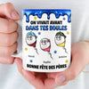 Mug Personnalisé À Effet Imprimé 3D Gonflé – Cadeau Fête des Pères – Cadeau Humoristiques pour Papa – Dans Tes Boules