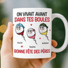Mug Personnalisé À Effet Imprimé 3D Gonflé – Cadeau Fête des Pères – Cadeau Humoristiques pour Papa – Papa Est Le Plus Fort