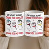 Mug Personnalisé À Effet Imprimé 3D Gonflé – Cadeau Fête des Pères – Cadeau Humoristiques pour Papa – Papa Est Le Plus Fort