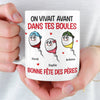 Mug Personnalisé À Effet Imprimé 3D Gonflé – Cadeau Fête des Pères – Cadeau Humoristiques pour Papa – Papa Est Le Plus Fort