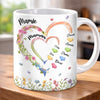 Mug Personnalisé - Cadeau Pour Maman, Fille - L’Amour Fleurit Chez Grand-Mère